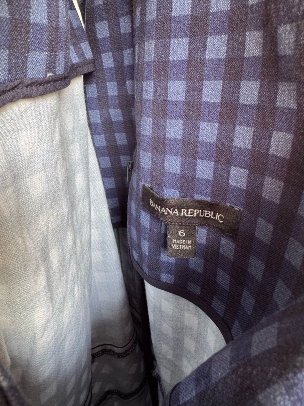 BANANA REPUBLIC Gingham Midi Dress - Picture 7 of 15